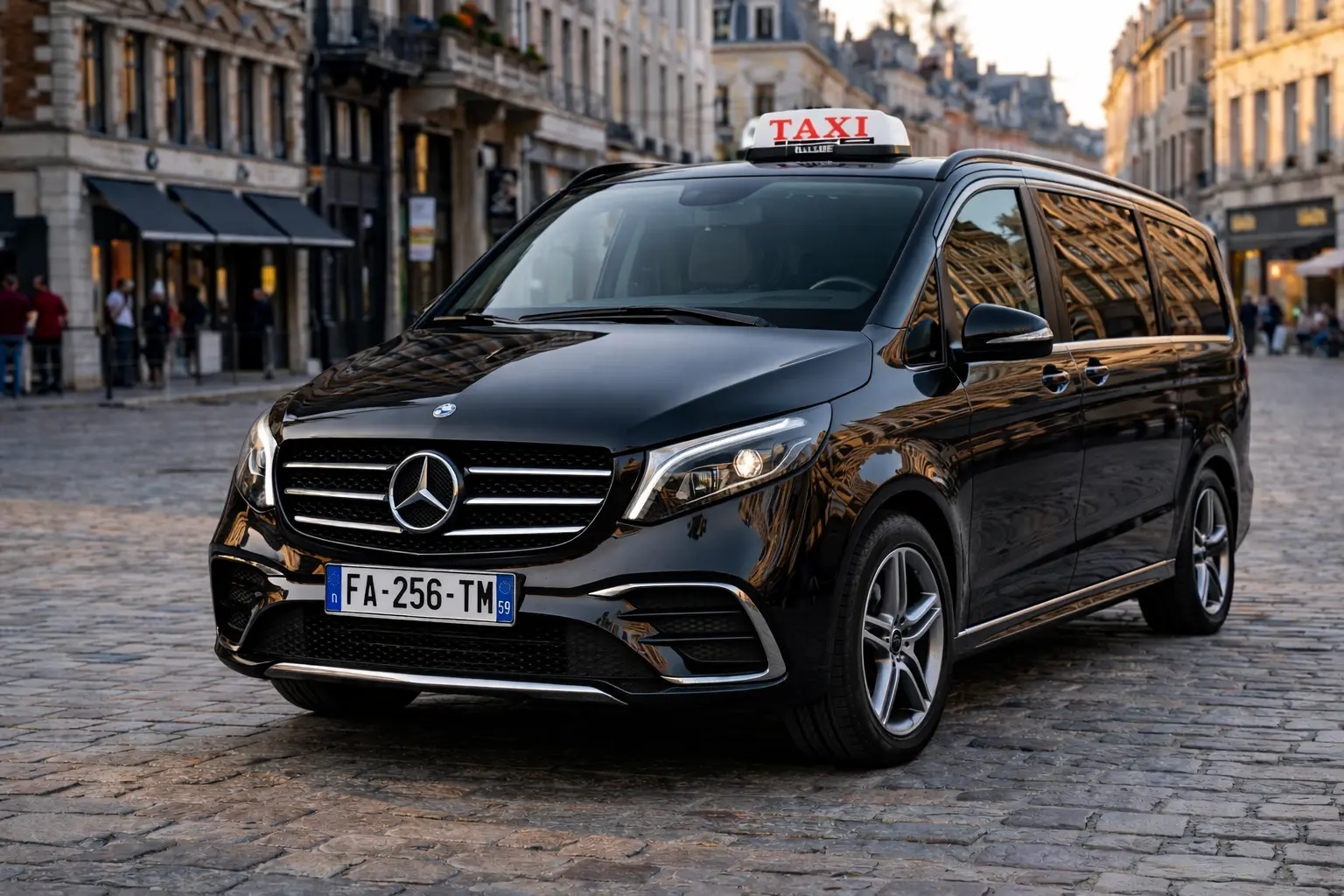 Taxi Lille — Mercedes Classe V, groupes et familles ASM Taxis