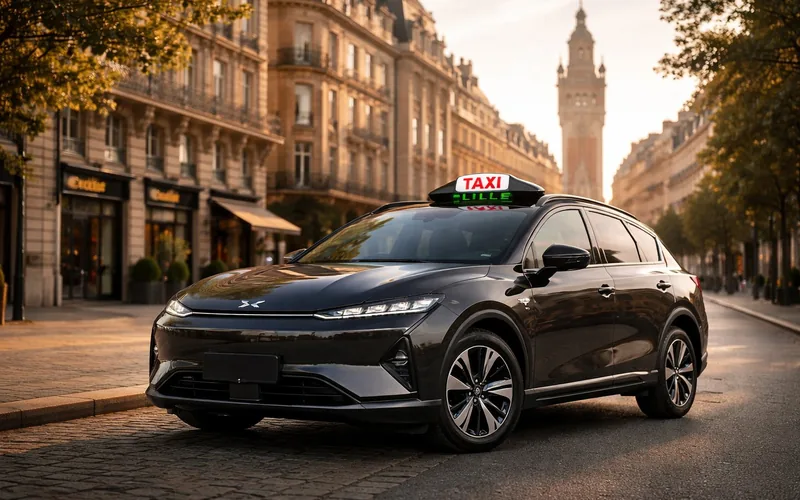Taxi Lille — XPENG G6, flotte ASM Taxis